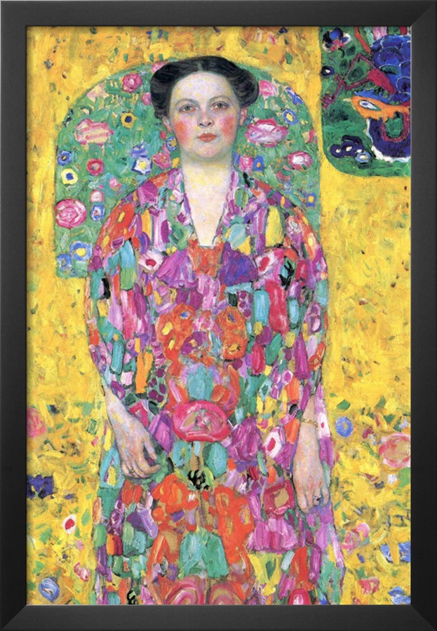 Portrait Of Eugenia M Primavesi - Gustav Klimt Painting